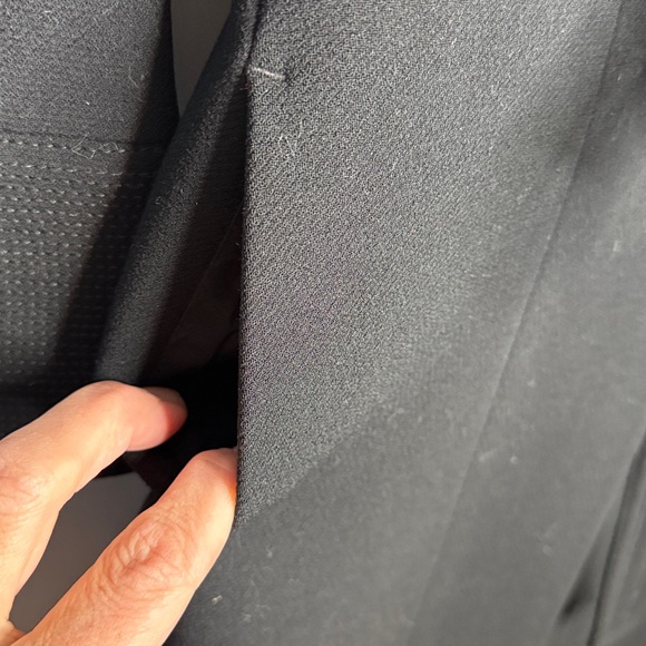 J. Crew Classic Vintage Black Wool Lady Peacoat Midi Length Coat Sz 2 Petite - Picture 5 of 9